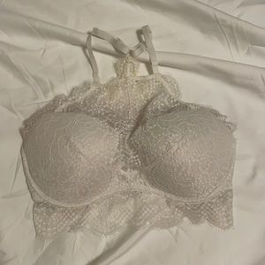 White high neck VS bra